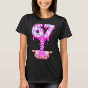 67 Six Seven 6 7 Meme Alla hjärtans dag Roligt Kvi T Shirt