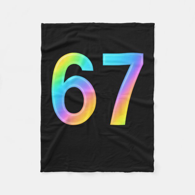 67 Six Seven 6 7 Meme Design Rolig 6 7 1  Fleecefilt (Framsidan)