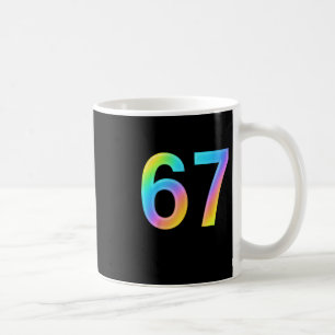67 Six Seven 6 7 Meme Design Rolig 6 7 1 Kaffemugg