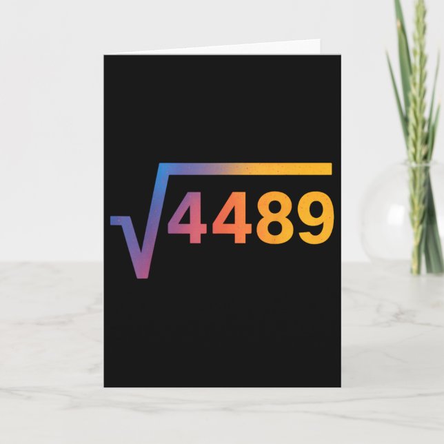 67 Six Seven 6-7 Meme  Kort (Framsida)