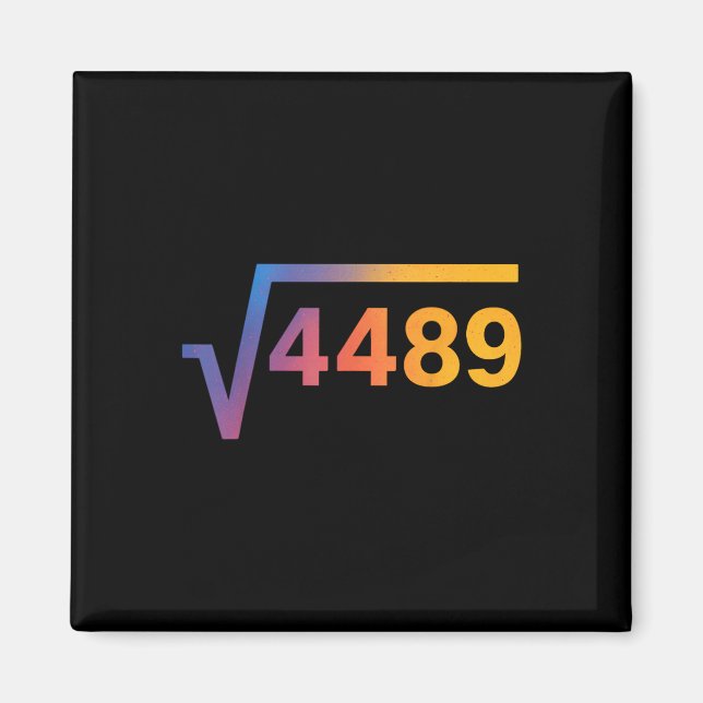 67 Six Seven 6-7 Meme  Magnet (Framsidan)