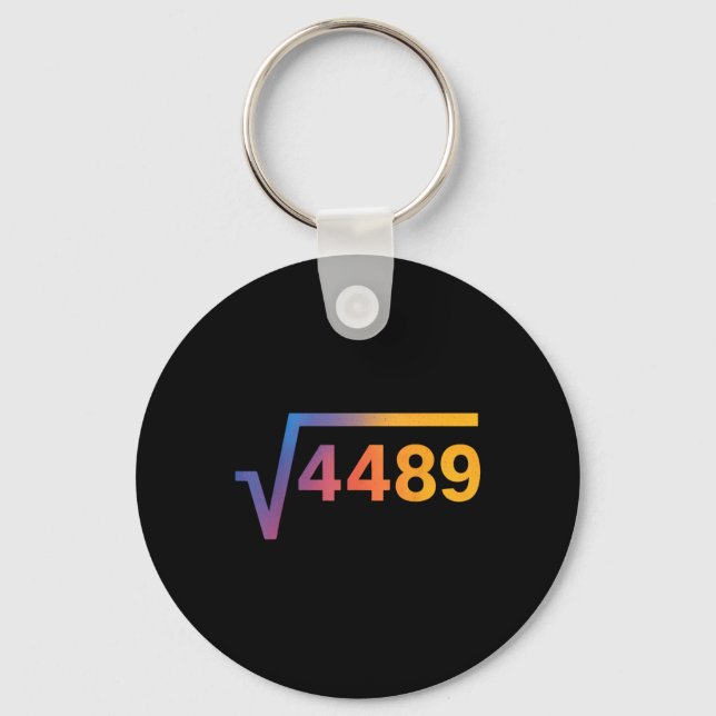 67 Six Seven 6-7 Meme  Nyckelring (Framsida)