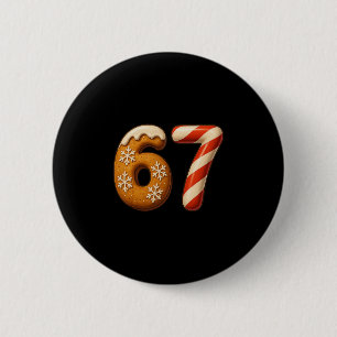 67 Six Seven 6-7 Pepparkakepinne jul Knapp