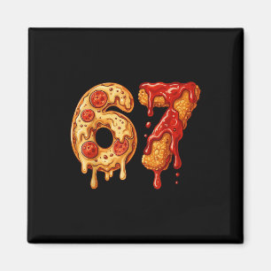 67 Six Seven 6-7 Pizza & Chicken Nugget - Barn BH Magnet