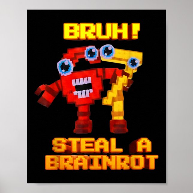 67 Six Seven 6-7 - Roligt Stjäl Hjärnrot Barn Spel Poster (Framsidan)