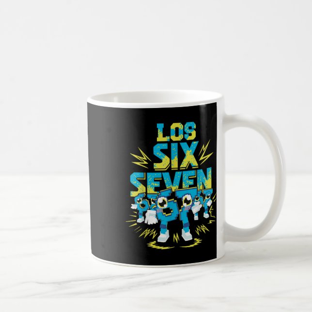 67 Six Seven 6-7 - Roligt Stjäla Hjärnrot Barn Spe Kaffemugg (Höger)