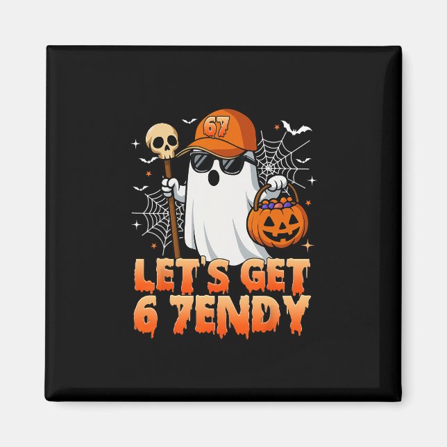 67 Six Seven 6 7endy Låt Oss Bli Sendy Meme Hallow Magnet (Framsidan)