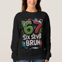 67 Six Seven Bruh Julen Rolig Högtids T-Shirt Gåva