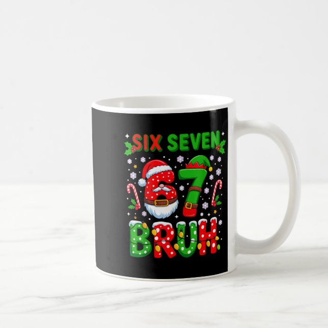 67 Six Seven Burh Christmas 6 7 Meme  Kaffemugg (Höger)