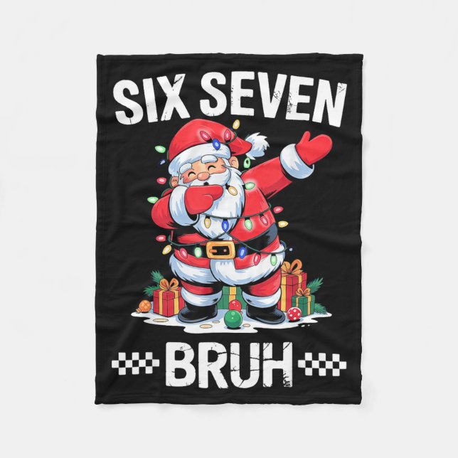 67 Six Seven Burh jul 6 7 Meme  Fleecefilt (Framsidan)