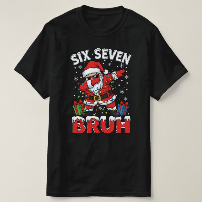 67 Six Seven Burh Rolig Jul T-Shirt 6 7 Meme (Design framsida)