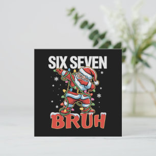 67 Six Seven Burh Tomte Jul 6 7 Meme Julkort