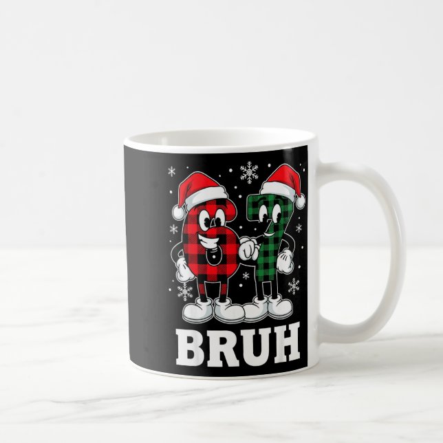 67 Six Seven Christmas Bruh Funny Italian Brainrot Kaffemugg (Höger)