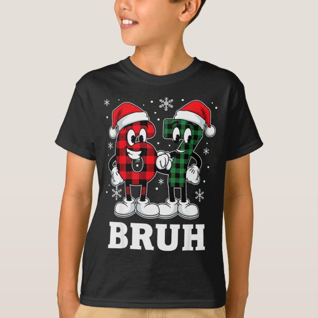 67 Six Seven Christmas Bruh Funny Italian Brainrot T Shirt (Framsida)