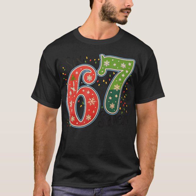 67 Six Seven Christmas Funny Meme 67 Couples Chris T Shirt (Framsida)