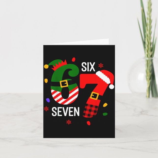 67 Six Seven Christmas  Kort (Framsida)