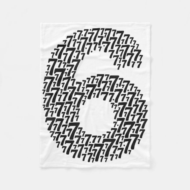 67 Six Seven Cool Matchande 6 Och 7 Design Rollig  Fleecefilt (Framsidan)
