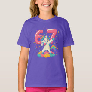 67 Six Seven Enhörning Retro Popkultur T Shirt