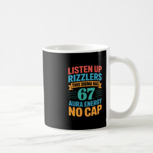 67 Six Seven Få Sendy Meme Design Rollig 6 7 Sigma Kaffemugg