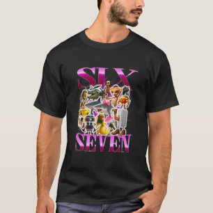 67 Six Seven Födelsedags Meme Viral Italiensk Brai T Shirt