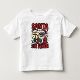 67 Six Seven Funny Christmas Santa Meme T Shirt