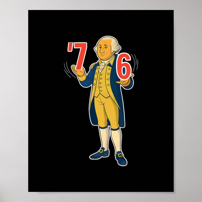 67 Six Seven Funny George Washington Meme  Poster (Framsidan)