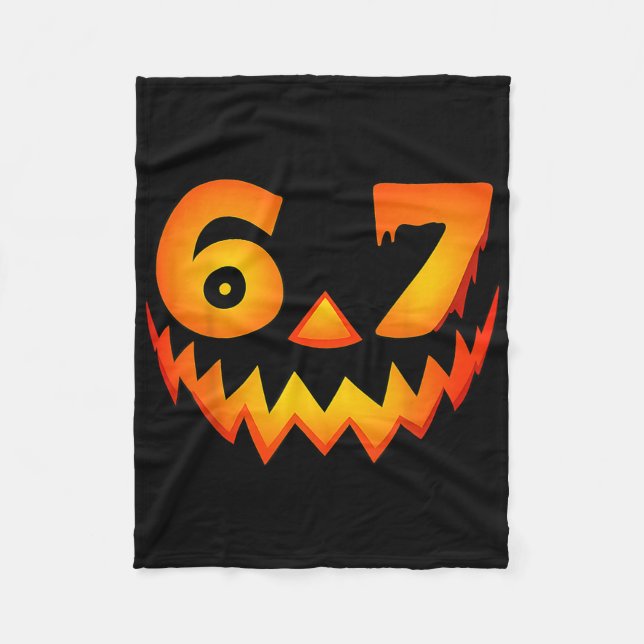 67 Six Seven Halloween-kostym för studenter Lärare Fleecefilt (Framsidan)