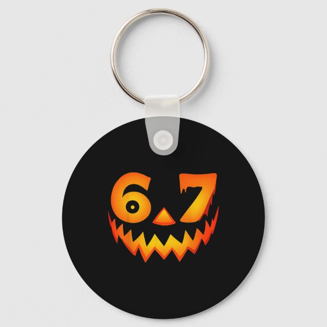 67 Six Seven Halloween-kostym för studenter lärare Nyckelring (Framsida)