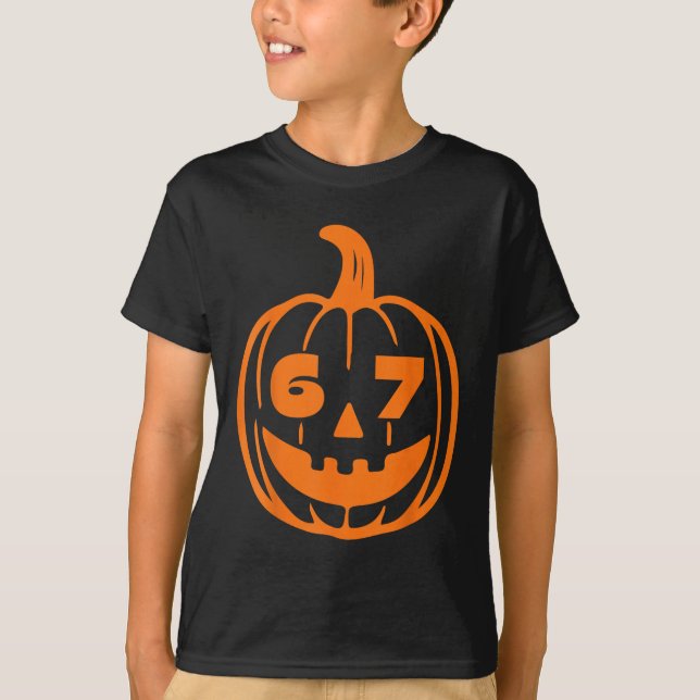 67 Six Seven Halloween-kostym för studenter Lärare T Shirt (Framsida)