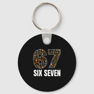 67 Six Seven Italienska Brainrot Gen Alpha Slang M Nyckelring