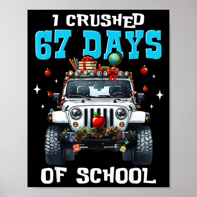 67 Six Seven jag krossar 67 skoldagar rolig meme  Poster (Framsidan)