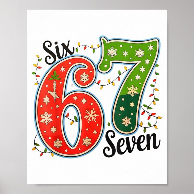 67 Six Seven Jul Roligt Meme 67 Par Chris Poster (Framsidan)