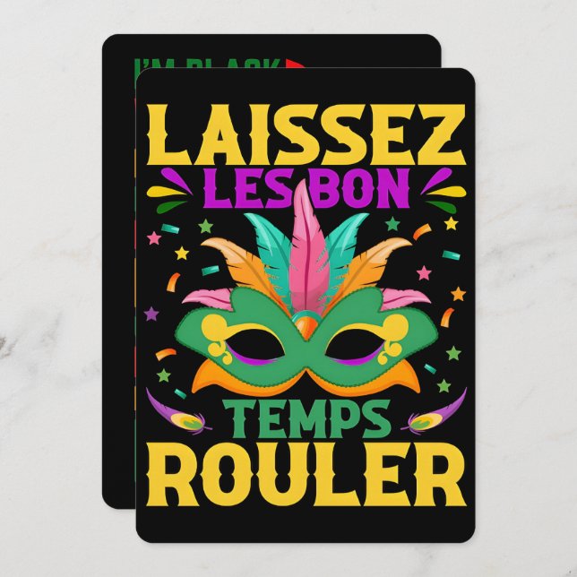 67 Six Seven Mardi-Gras Black History 2026 Julkort (Fram/baksida)