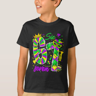 67 Six Seven Mardi Gras Carnival New Orleans Fleur T Shirt