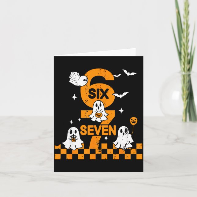 67 Six Seven Meme 6 7 Couple Matching Halloween Co Kort (Framsida)