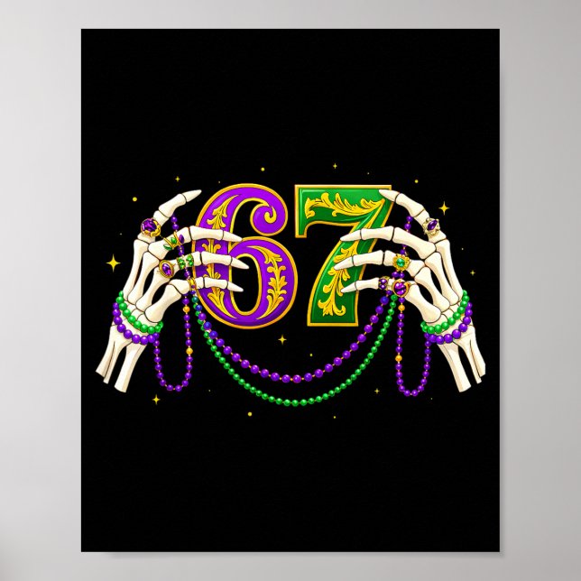 67 Six Seven Meme For Boys Girls Women Men Adults  Poster (Framsidan)