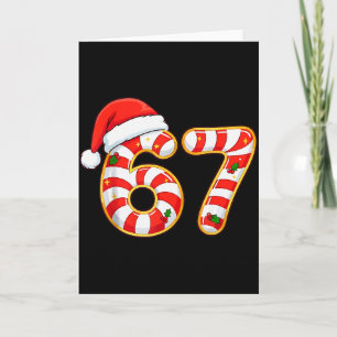 67 Six Seven Meme Gen Alpha Slang Roligt jul Kort