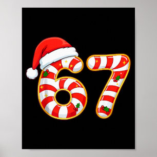 67 Six Seven Meme Gen Alpha Slang Roligt Jul Poster