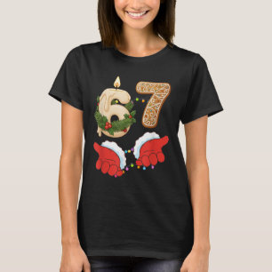 67 Six Seven Meme Jul Ljus Gingerbread Gen T Shirt