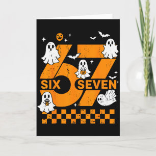 67 Six Seven Meme Kul 6 7 Par Matchande Hallowee Kort