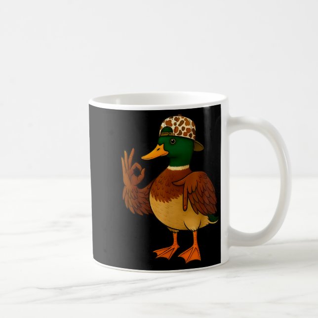 67 Six Seven Meme Mallard Duck Hunting Season Boy  Kaffemugg (Höger)