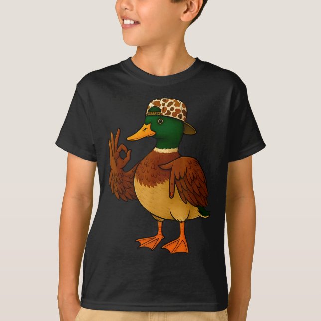 67 Six Seven Meme Mallard Duck Hunting Season Boy  T Shirt (Framsida)