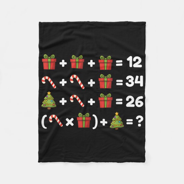 67 Six Seven Meme Math Christmas Equation Logic Pu Fleecefilt (Framsidan)
