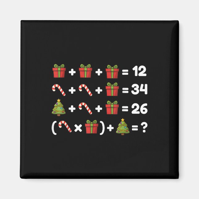 67 Six Seven Meme Math Jul Ekvation Logik Pussel Magnet (Framsidan)