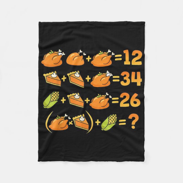 67 Six Seven Meme Math Thanksgiving Equation Logic Fleecefilt (Framsidan)