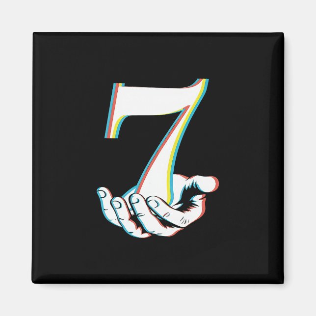 67 Six Seven Meme Par Halloween-kostym Magnet (Framsidan)