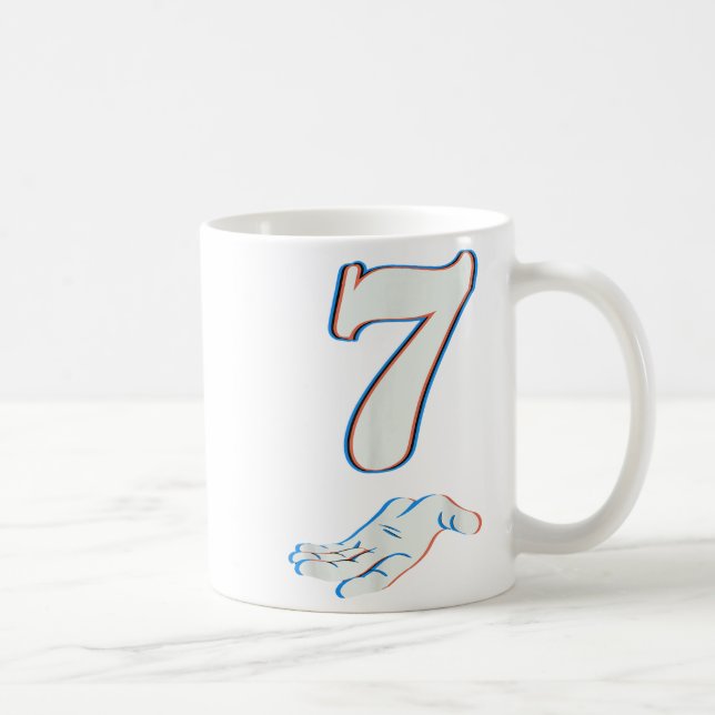 67 Six Seven Meme Par Halloween Kostym Matchande Kaffemugg (Höger)