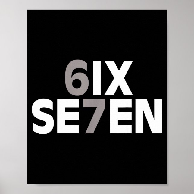67 Six Seven Meme Rolig Gen Alpha Slang Tonåringar Poster (Framsidan)