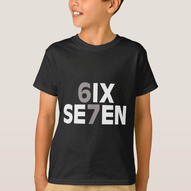 67 Six Seven Meme Rolig Gen Alpha Slang Tonåringar T Shirt (Framsida)