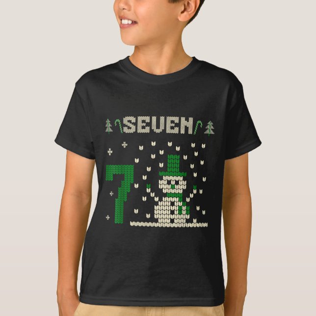 67 Six Seven Meme Snowman Christmas Couple Matchin T Shirt (Framsida)